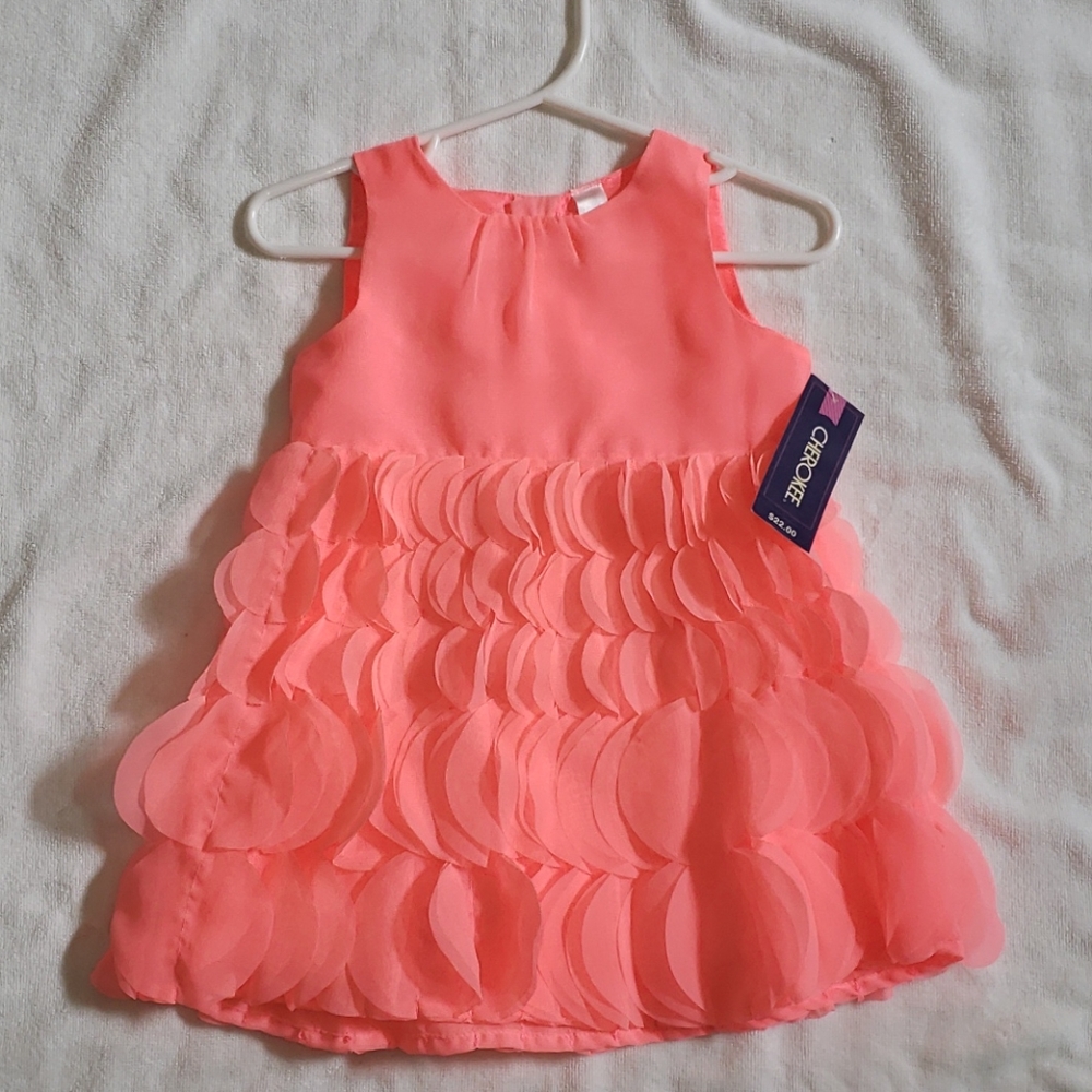 NWT Cherokee pink/coral dress size 18 months